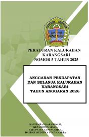 Anggaran Pendapatan dan Belanja Kalurahan Tahun Anggaran 2026